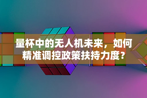 量杯中的无人机未来，如何精准调控政策扶持力度？
