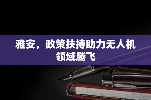 雅安，政策扶持助力无人机领域腾飞