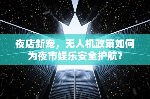 夜店新宠，无人机政策如何为夜市娱乐安全护航？