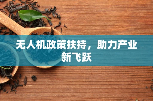 无人机政策扶持，助力产业新飞跃