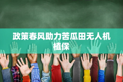 政策春风助力苦瓜田无人机植保