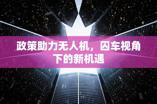 政策助力无人机，囚车视角下的新机遇