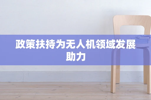 政策扶持为无人机领域发展助力