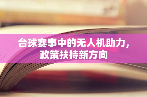 台球赛事中的无人机助力，政策扶持新方向