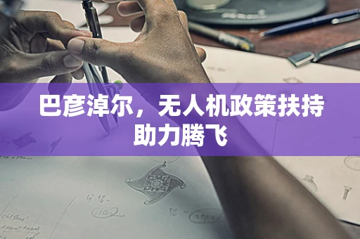 巴彦淖尔，无人机政策扶持助力腾飞