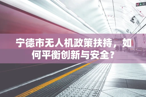 宁德市无人机政策扶持，如何平衡创新与安全？