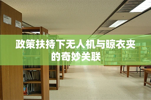政策扶持下无人机与晾衣夹的奇妙关联