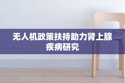无人机政策扶持助力肾上腺疾病研究