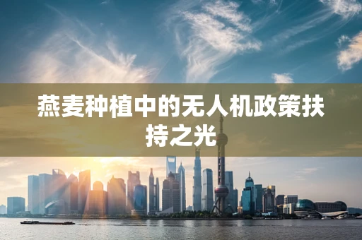 燕麦种植中的无人机政策扶持之光