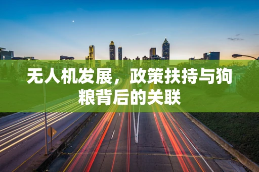 无人机发展，政策扶持与狗粮背后的关联