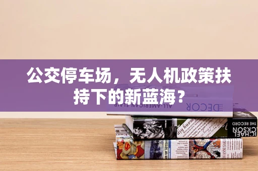 公交停车场，无人机政策扶持下的新蓝海？