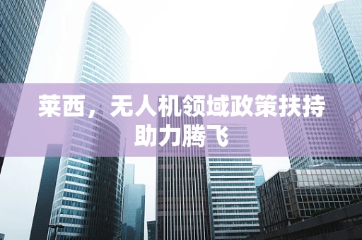 莱西，无人机领域政策扶持助力腾飞