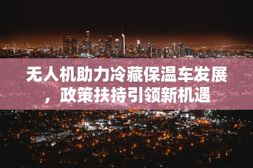 无人机助力冷藏保温车发展，政策扶持引领新机遇