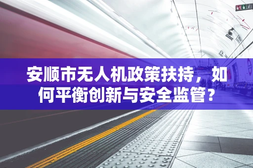 安顺市无人机政策扶持，如何平衡创新与安全监管？