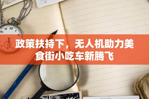 政策扶持下，无人机助力美食街小吃车新腾飞