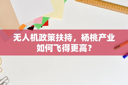 无人机政策扶持，杨桃产业如何飞得更高？