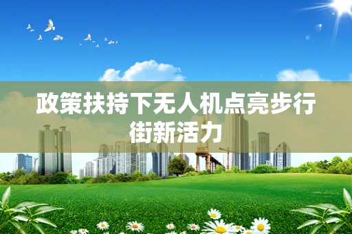政策扶持下无人机点亮步行街新活力