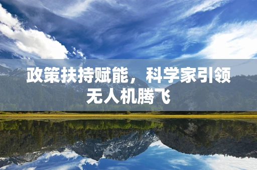 政策扶持赋能，科学家引领无人机腾飞