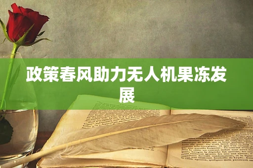 政策春风助力无人机果冻发展
