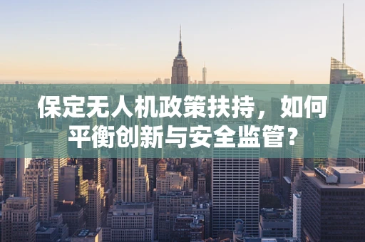 保定无人机政策扶持，如何平衡创新与安全监管？