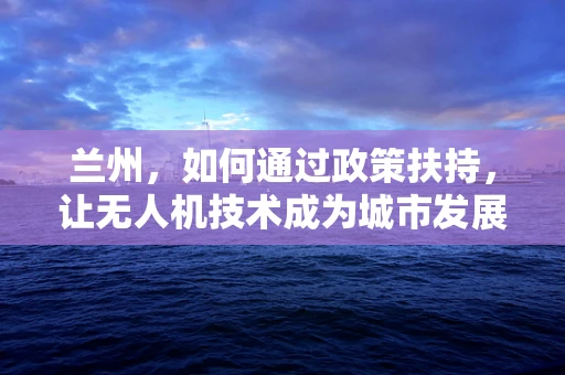 兰州，如何通过政策扶持，让无人机技术成为城市发展的新引擎？