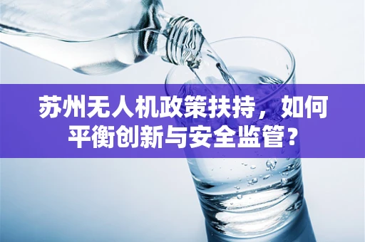 苏州无人机政策扶持，如何平衡创新与安全监管？