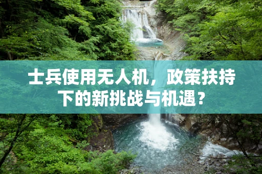 士兵使用无人机，政策扶持下的新挑战与机遇？