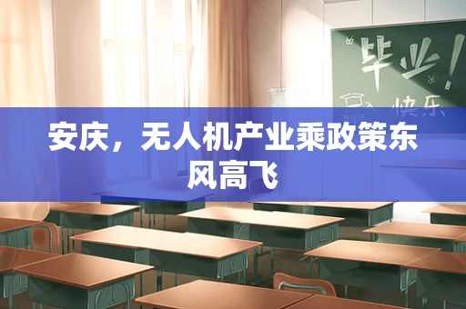 安庆，无人机产业乘政策东风高飞