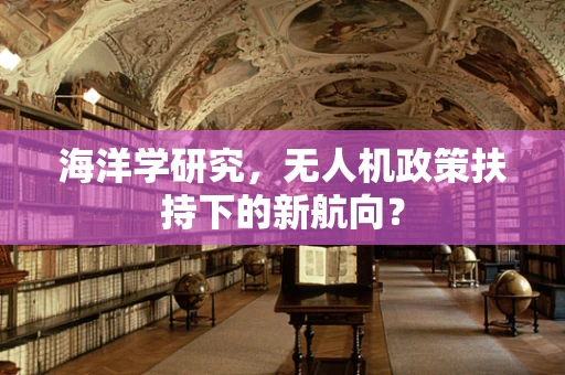 海洋学研究，无人机政策扶持下的新航向？