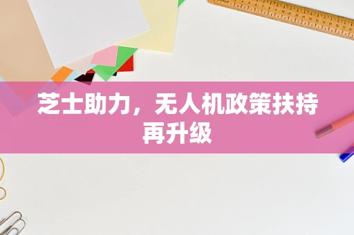 芝士助力，无人机政策扶持再升级