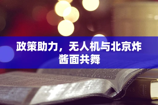 政策助力，无人机与北京炸酱面共舞