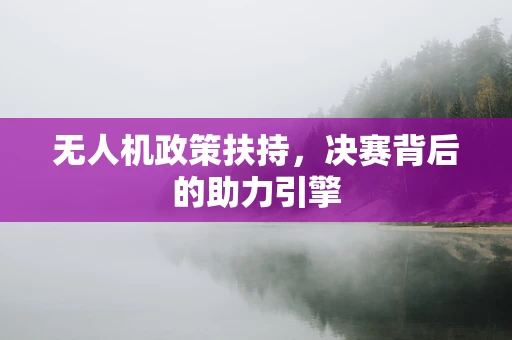 无人机政策扶持，决赛背后的助力引擎