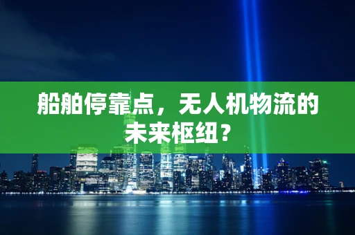 船舶停靠点，无人机物流的未来枢纽？