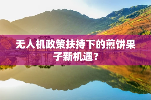 无人机政策扶持下的煎饼果子新机遇？
