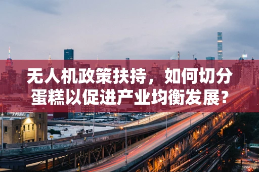无人机政策扶持，如何切分蛋糕以促进产业均衡发展？