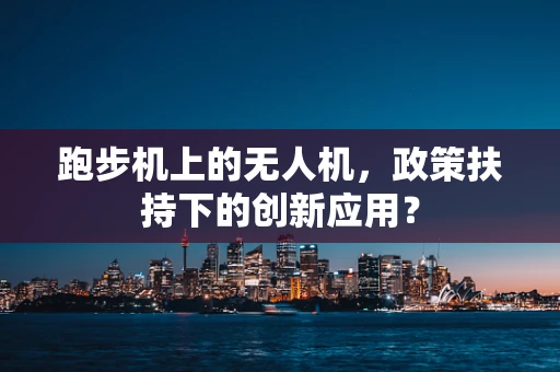 跑步机上的无人机，政策扶持下的创新应用？