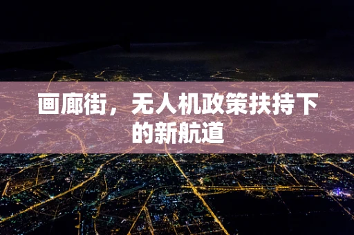 画廊街，无人机政策扶持下的新航道