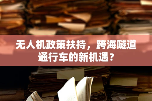 无人机政策扶持，跨海隧道通行车的新机遇？