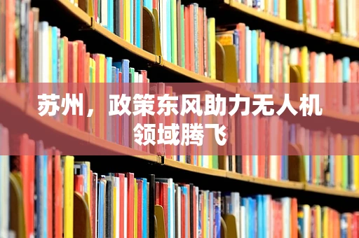 苏州，政策东风助力无人机领域腾飞