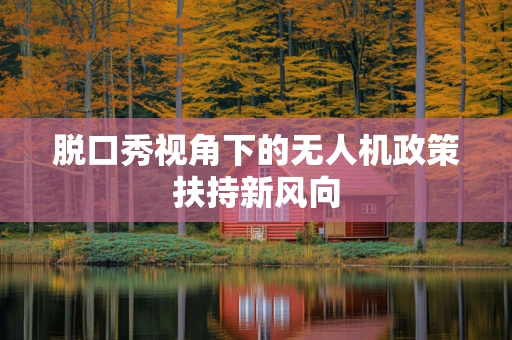 脱口秀视角下的无人机政策扶持新风向