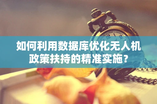 如何利用数据库优化无人机政策扶持的精准实施？