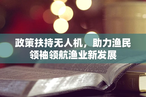 政策扶持无人机，助力渔民领袖领航渔业新发展
