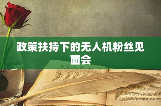 政策扶持下的无人机粉丝见面会