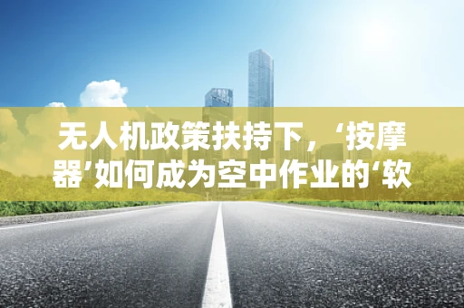 无人机政策扶持下，‘按摩器’如何成为空中作业的‘软着陆’？