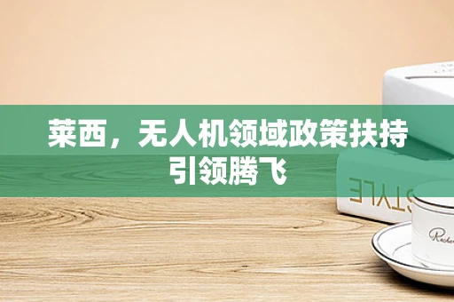 莱西，无人机领域政策扶持引领腾飞