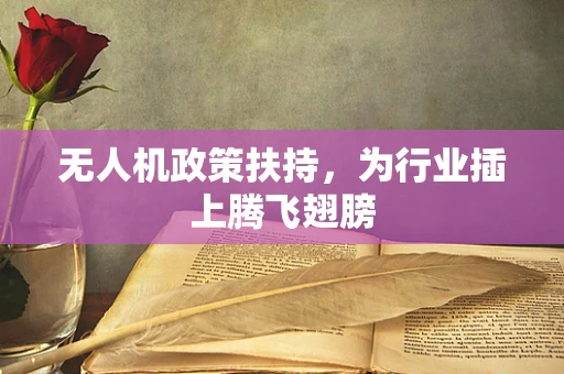 无人机政策扶持，为行业插上腾飞翅膀
