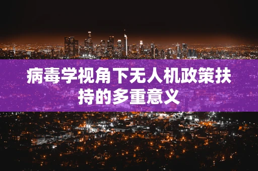病毒学视角下无人机政策扶持的多重意义