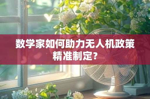 数学家如何助力无人机政策精准制定？