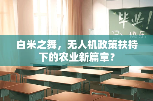 白米之舞，无人机政策扶持下的农业新篇章？