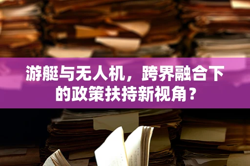 游艇与无人机，跨界融合下的政策扶持新视角？
